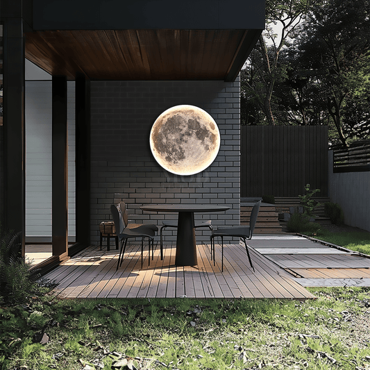 Orbis Moon Light | Round LED Outdoor Wall & Ceiling Disc 24-39 in