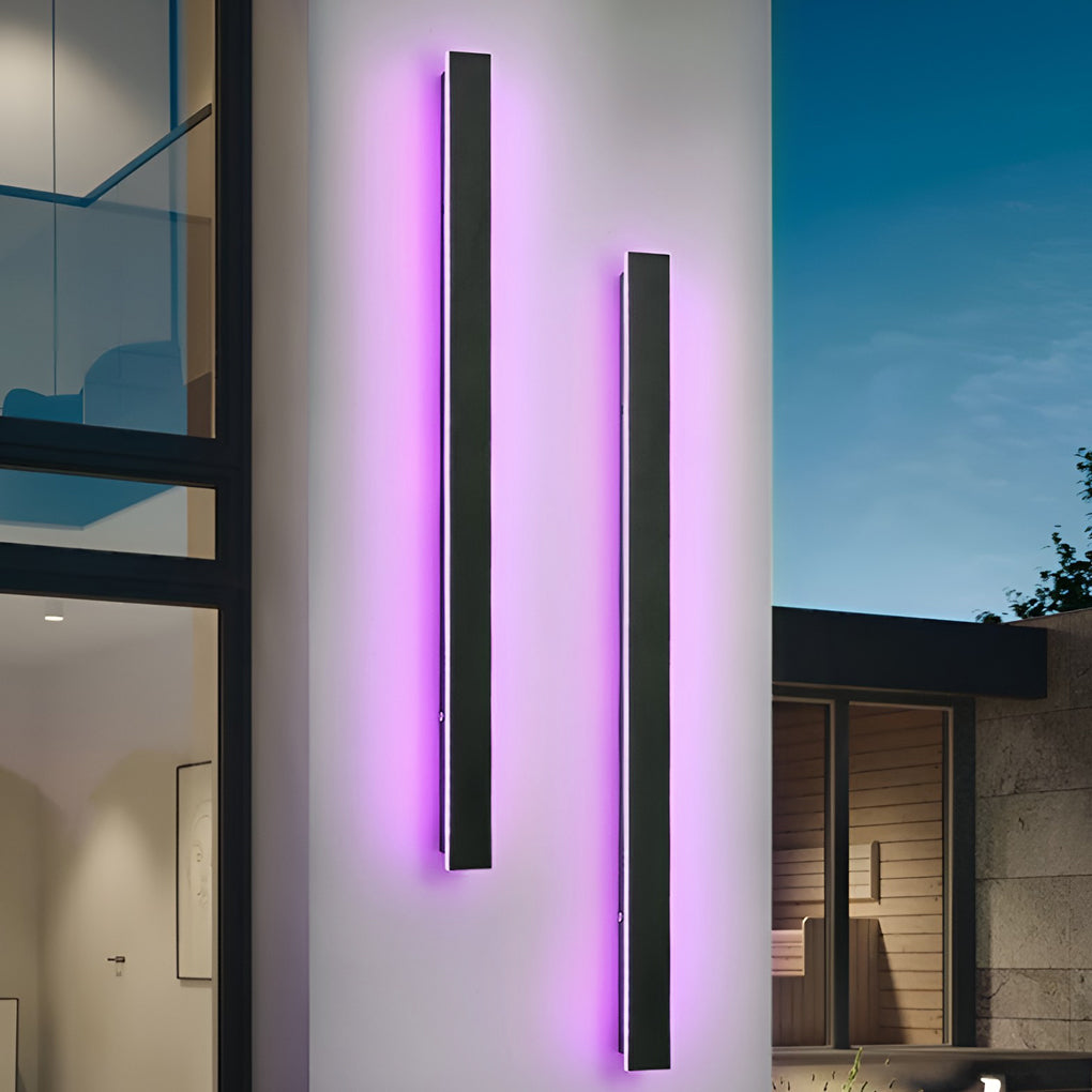Linea Outdoor Strip Wall Light | IP65 Black LED Bar 24-94 in