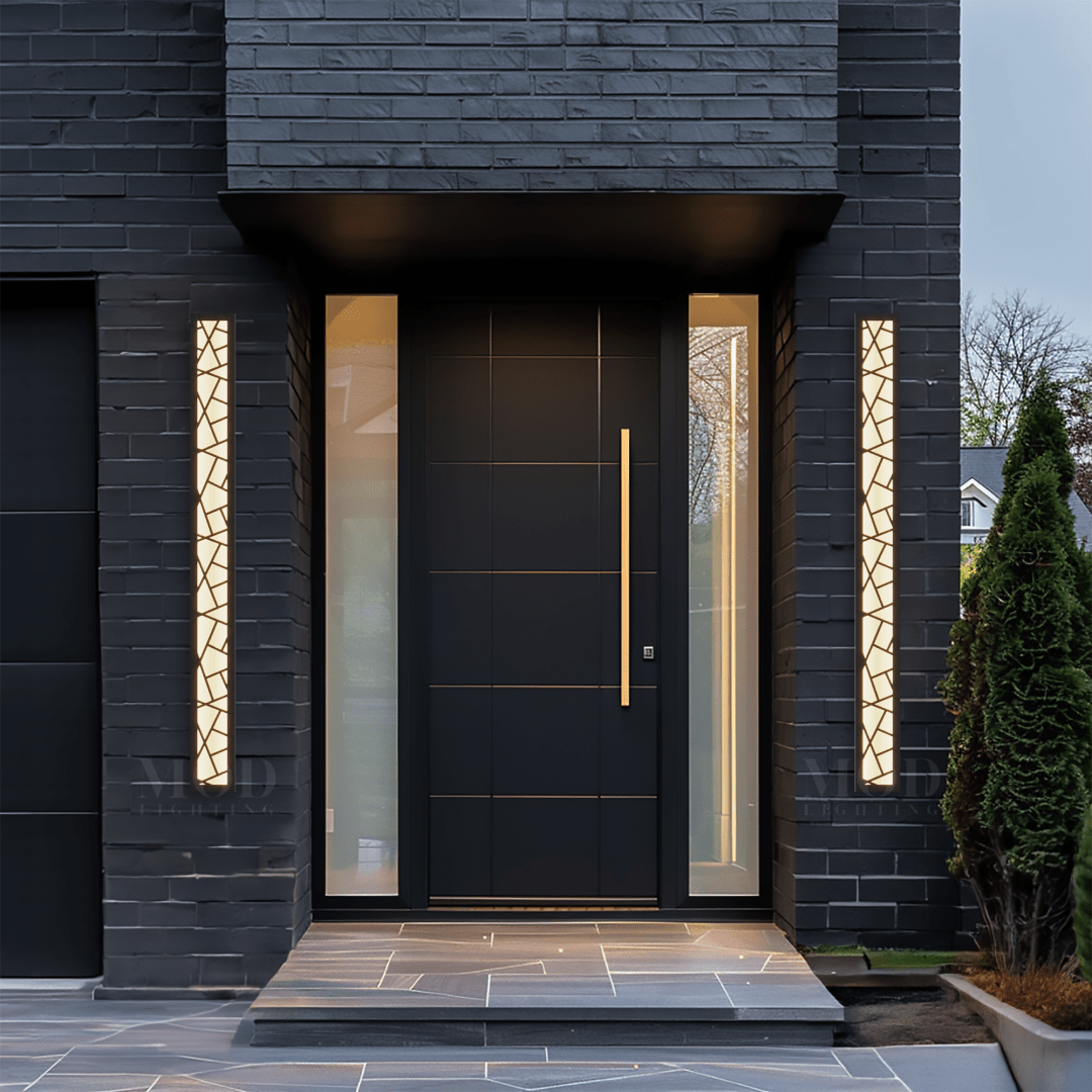 Meridian Linear Outdoor Wall Light | Black LED Bar 12-94 in