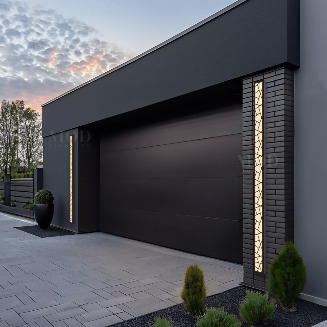 Meridian Linear Outdoor Wall Light | Black LED Bar 12-94 in