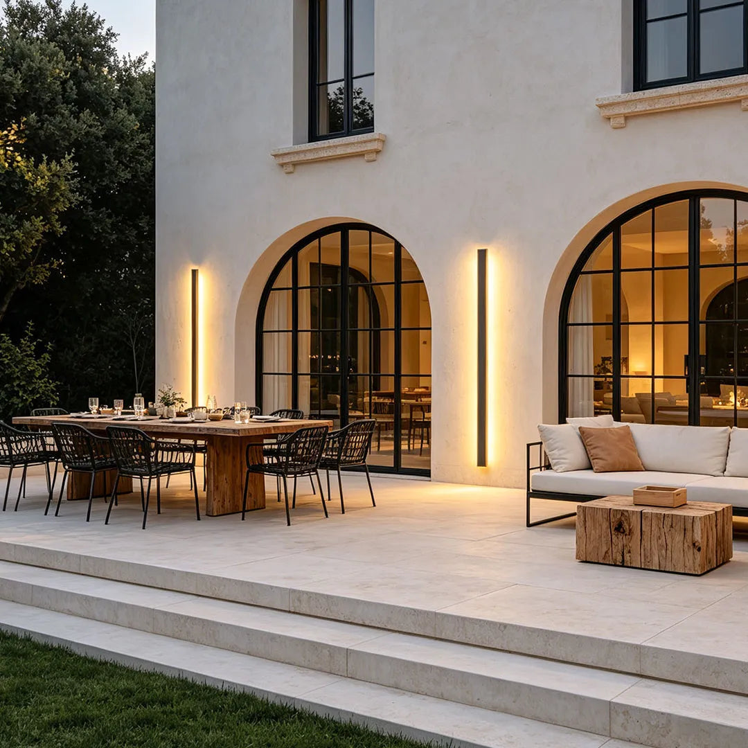 Linea Outdoor Strip Wall Light | IP65 Black LED Bar 24-94 in