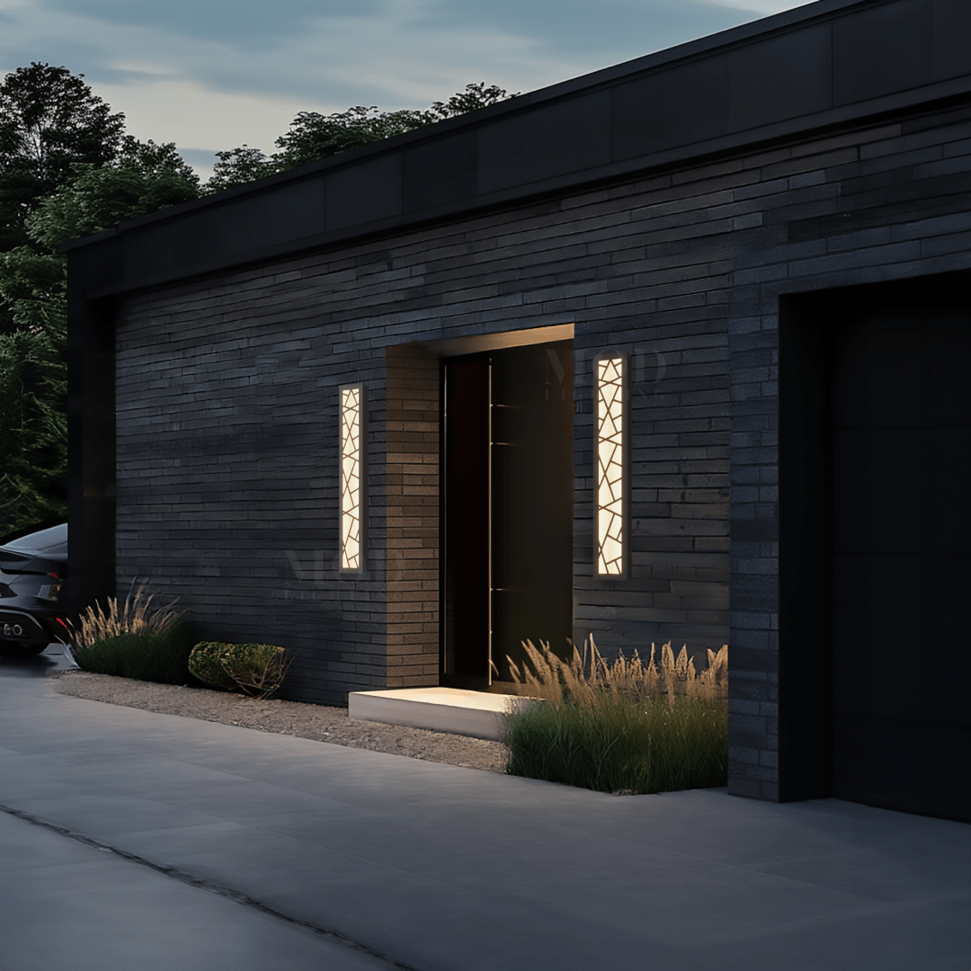 Meridian Linear Outdoor Wall Light | Black LED Bar 12-94 in