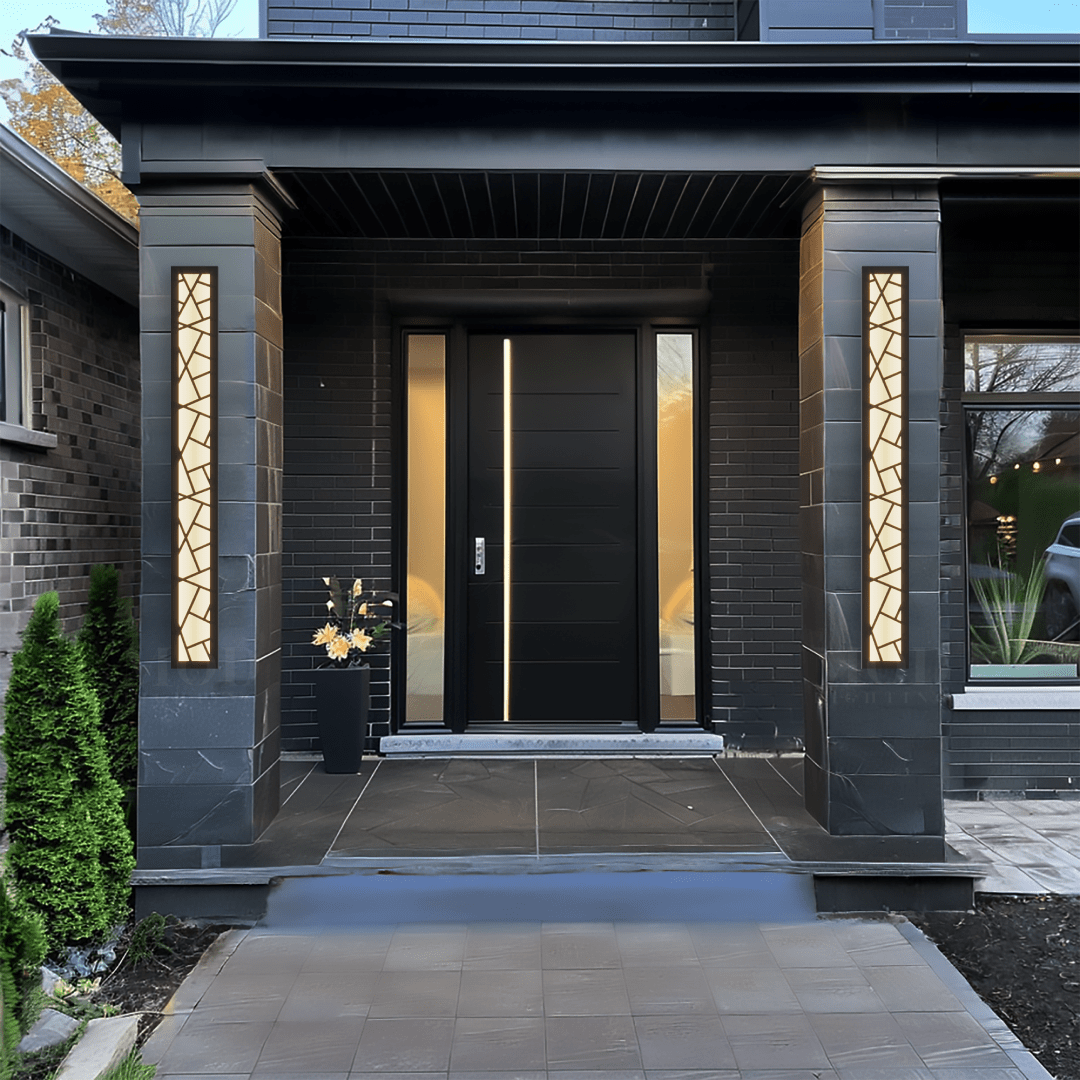Meridian Linear Outdoor Wall Light | Black LED Bar 12-94 in