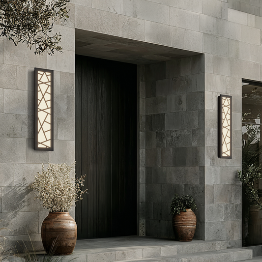 Meridian Linear Outdoor Wall Light | Black LED Bar 12-94 in