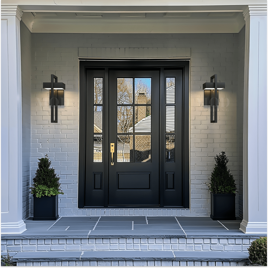 Vesper Outdoor Wall Sconce | IP65 Black Stainless Steel LED