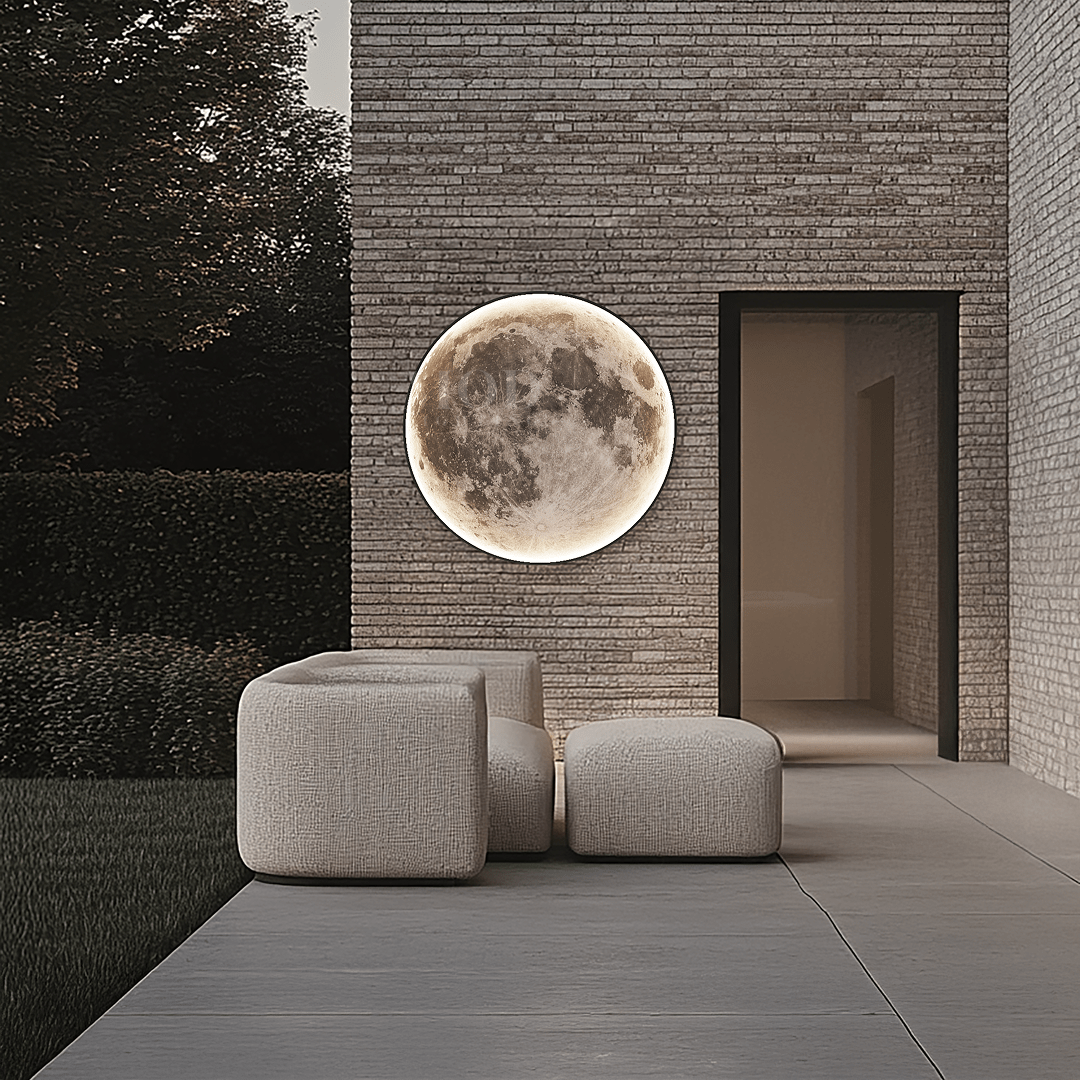 Orbis Moon Light | Round LED Outdoor Wall & Ceiling Disc 24-39 in