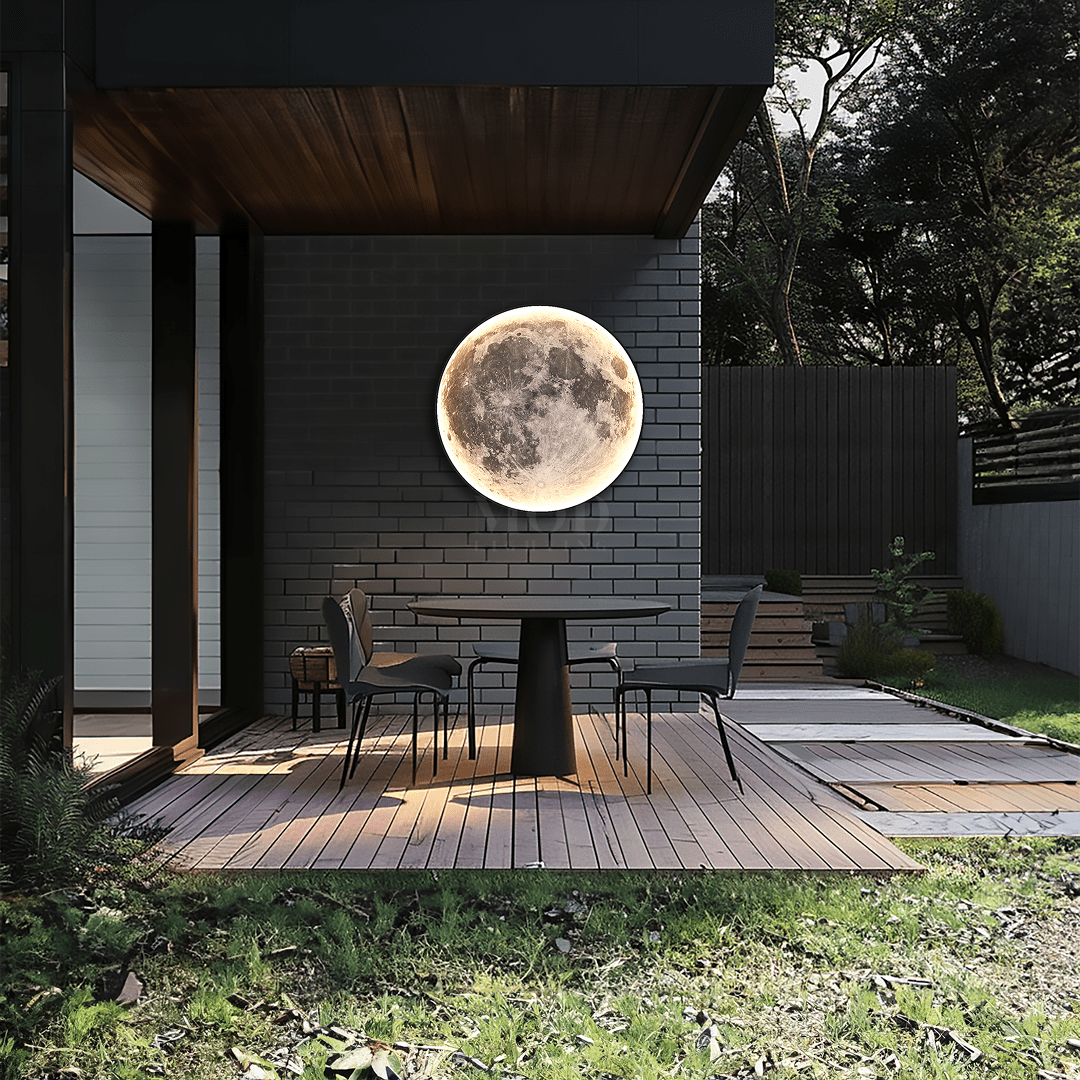 Orbis Moon Light | Round LED Outdoor Wall & Ceiling Disc 24-39 in