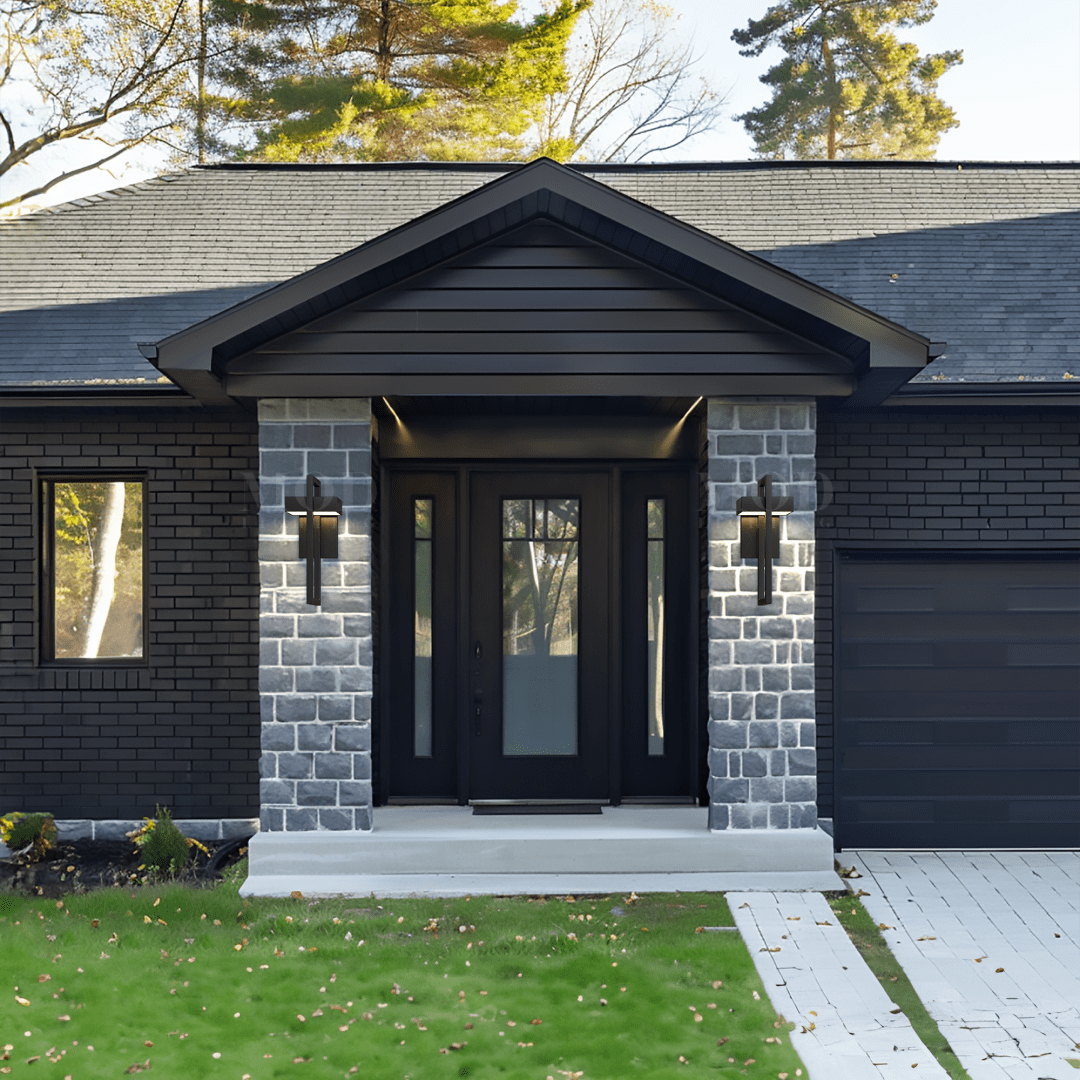Vesper Outdoor Wall Sconce | IP65 Black Stainless Steel LED
