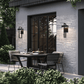 Vesper Outdoor Wall Sconce | IP65 Black Stainless Steel LED