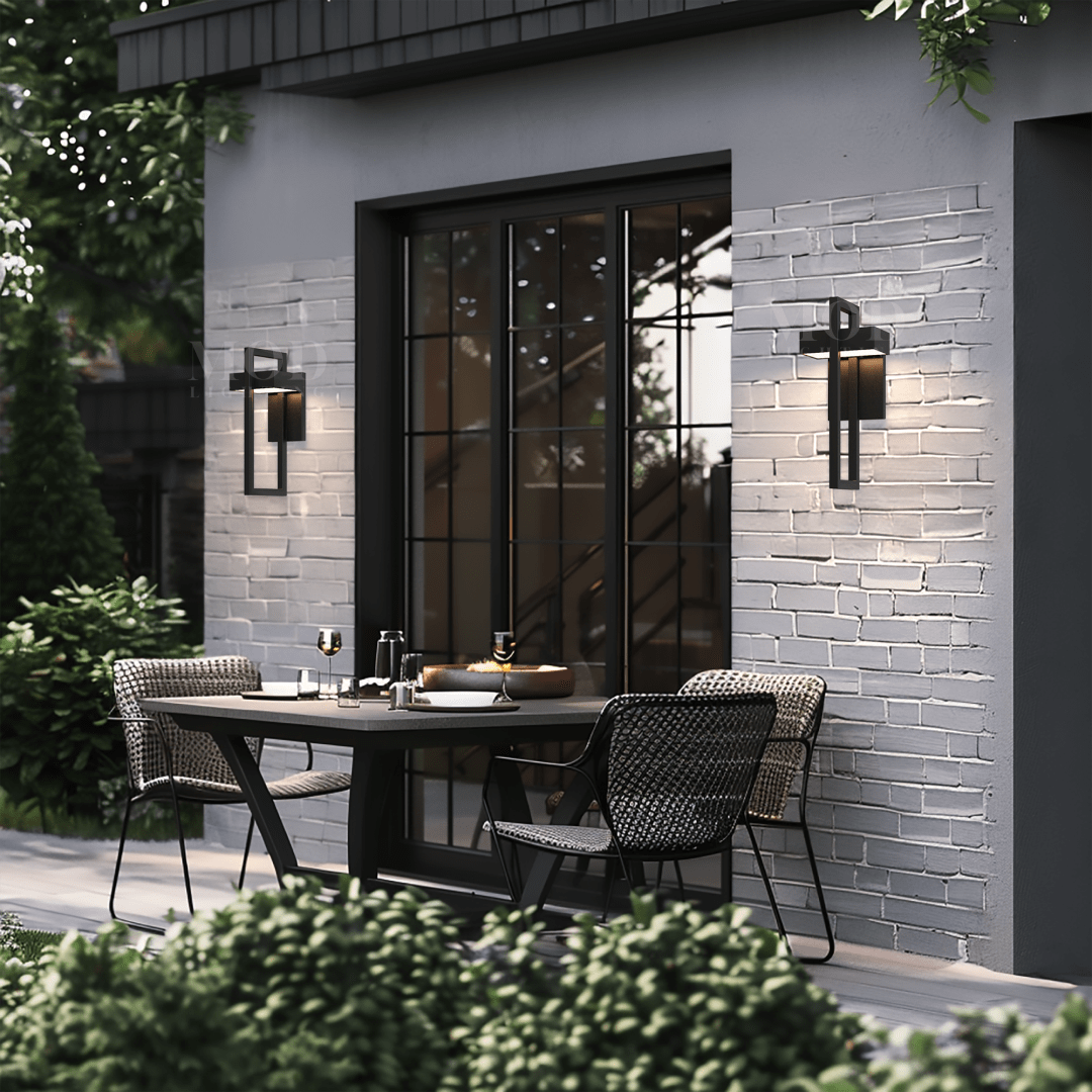 Vesper Outdoor Wall Sconce | IP65 Black Stainless Steel LED