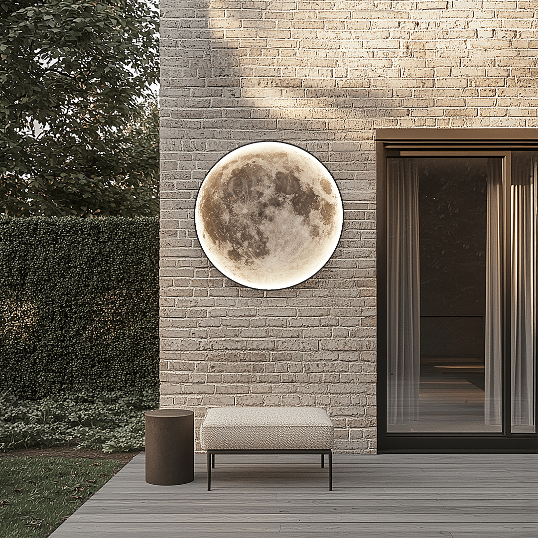 Orbis Moon Light | Round LED Outdoor Wall & Ceiling Disc 24-39 in