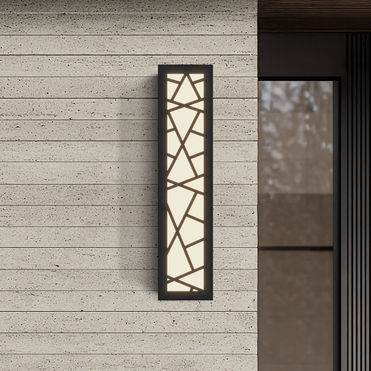Meridian Linear Outdoor Wall Light | Black LED Bar 12-94 in
