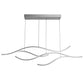 Crescent Wave LED Pendant Light | Linear Kitchen Island Chandelier
