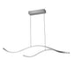 Crescent Wave LED Pendant Light | Linear Kitchen Island Chandelier