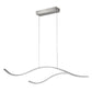 Crescent Wave LED Pendant Light | Linear Kitchen Island Chandelier