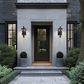 Vesper Outdoor Wall Sconce | IP65 Black Stainless Steel LED