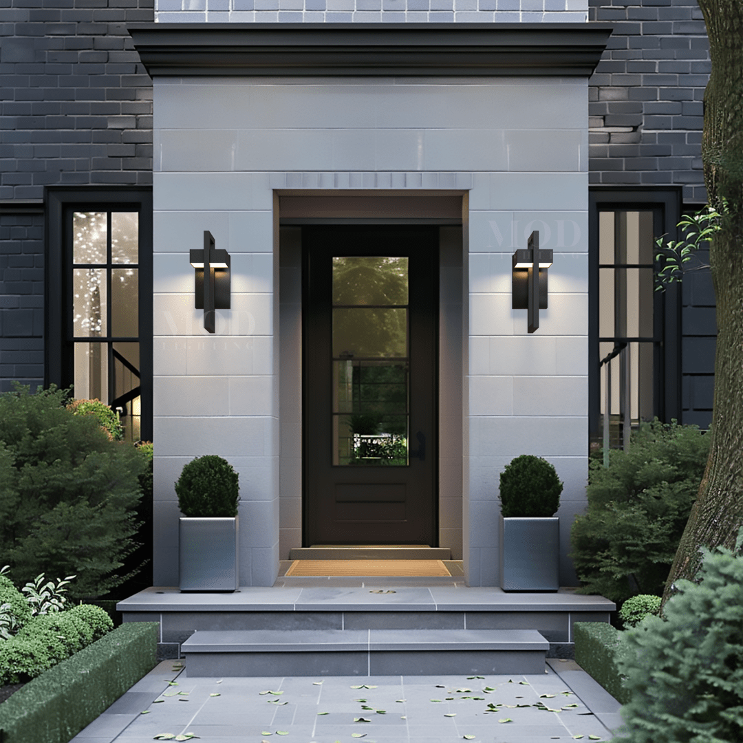 Vesper Outdoor Wall Sconce | IP65 Black Stainless Steel LED