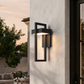 Vesper Outdoor Wall Sconce | IP65 Black Stainless Steel LED