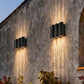 Onda Up & Down Outdoor Wall Light | Wavy Die-Cast Aluminum LED
