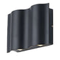 Onda Up & Down Outdoor Wall Light | Wavy Die-Cast Aluminum LED