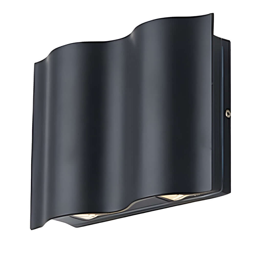 Onda Up & Down Outdoor Wall Light | Wavy Die-Cast Aluminum LED