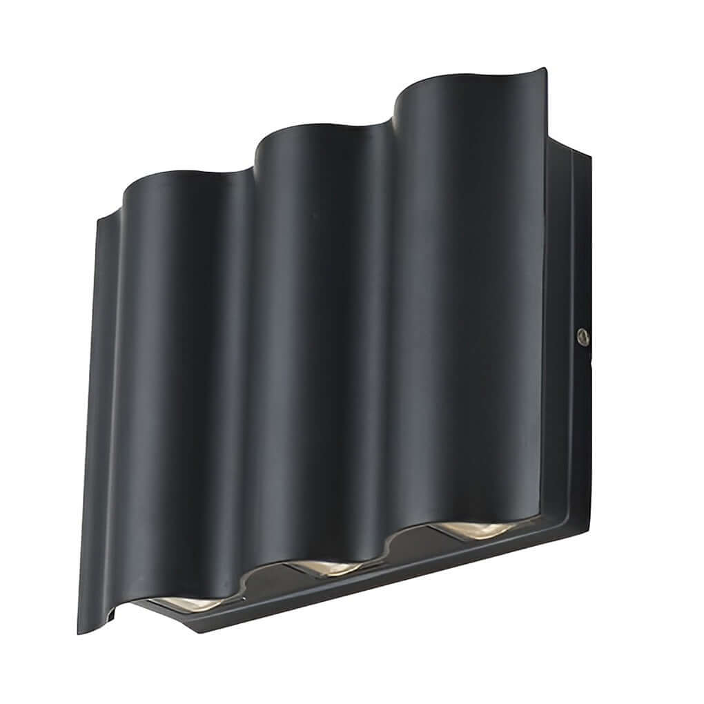 Onda Up & Down Outdoor Wall Light | Wavy Die-Cast Aluminum LED