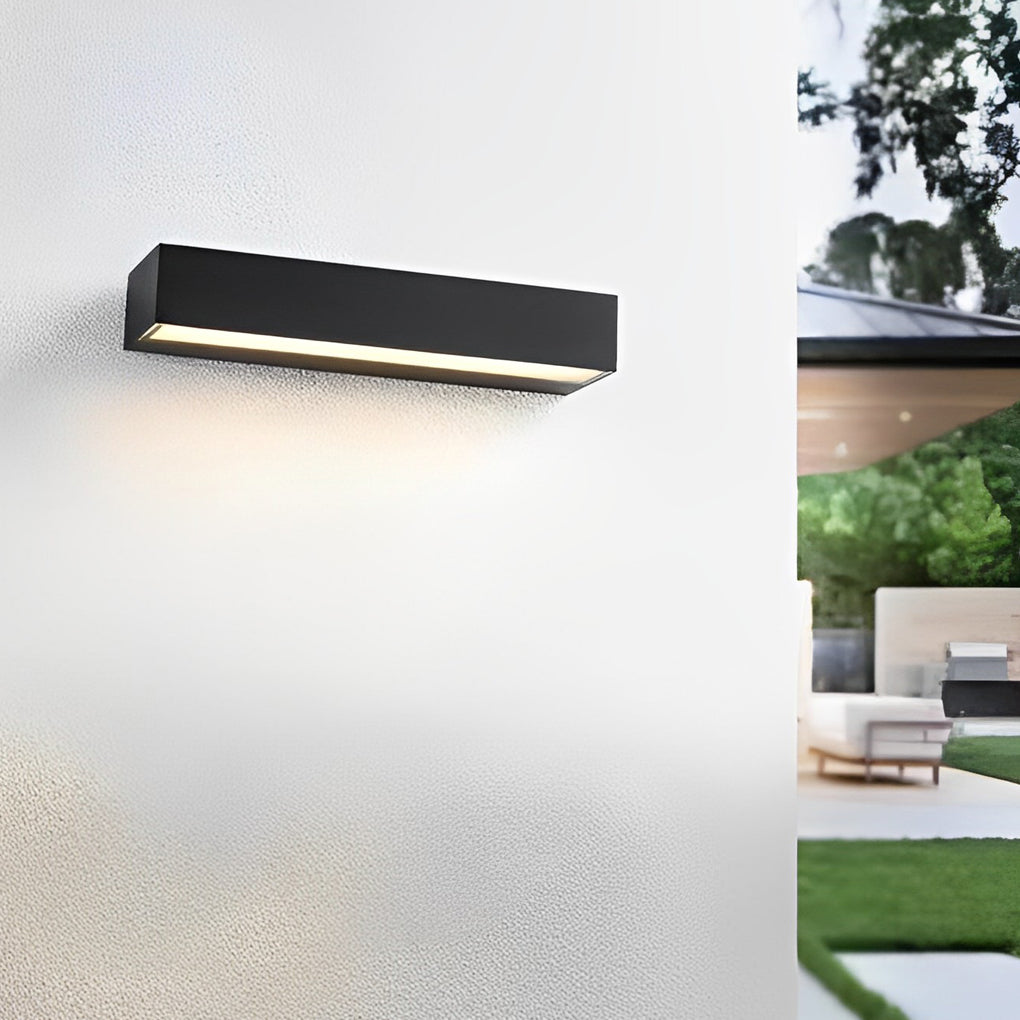 Lintel Linear Porch Light | IP65 Black LED Entry Wall Bar