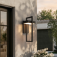Vesper Outdoor Wall Sconce | IP65 Black Stainless Steel LED