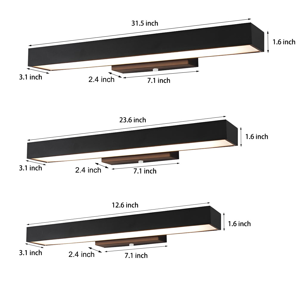 Argus Linear Outdoor Wall Light | IP65 Motion Sensor LED Black