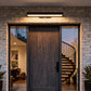 Argus Linear Outdoor Wall Light | IP65 Motion Sensor LED Black
