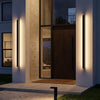 Axis Linear Outdoor Wall Sconce | IP65 Black LED Bar 40-78 in