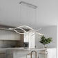 Crescent Wave LED Pendant Light | Linear Kitchen Island Chandelier