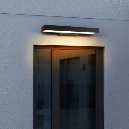 Argus Linear Outdoor Wall Light | IP65 Motion Sensor LED Black