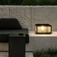 Pharos Ribbed Glass Pillar Light | Solar or Hardwired LED Column