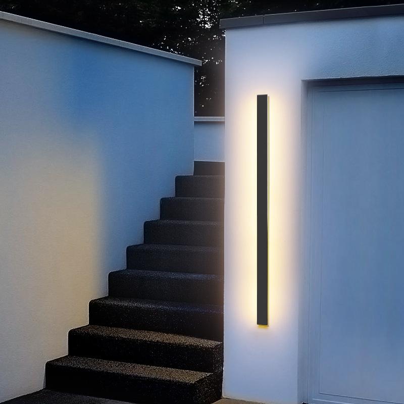 Linea Outdoor Strip Wall Light | IP65 Black LED Bar 24-94 in
