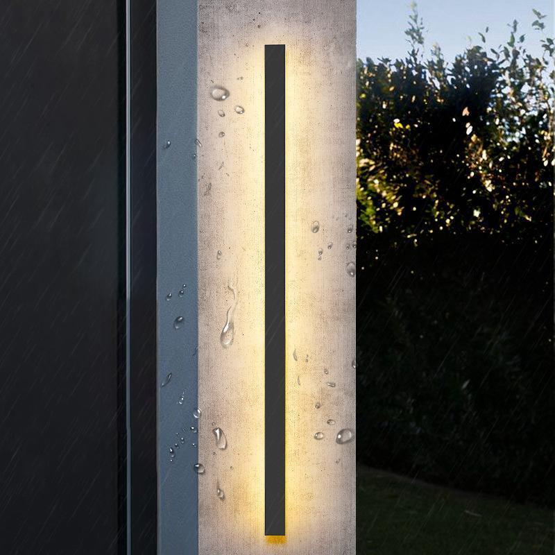 Linea Outdoor Strip Wall Light | IP65 Black LED Bar 24-94 in
