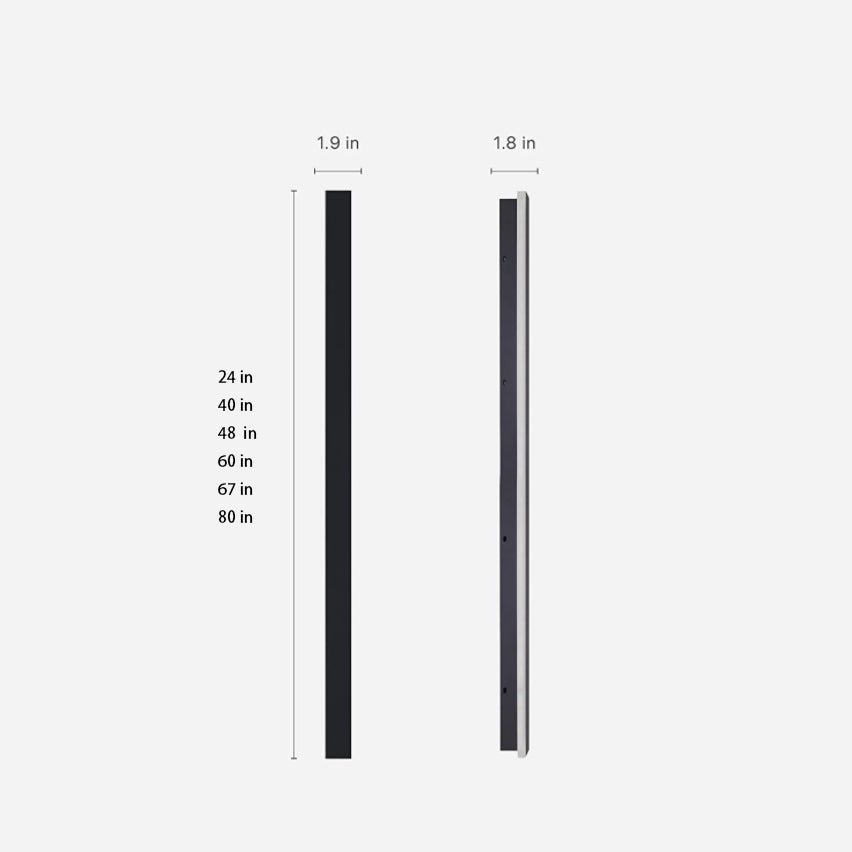 Linea Outdoor Strip Wall Light | IP65 Black LED Bar 24-94 in