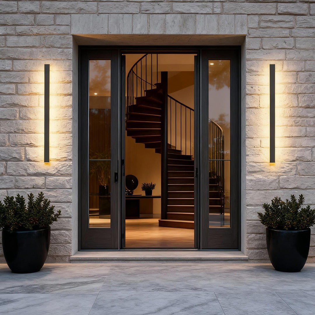 Linea Outdoor Strip Wall Light | IP65 Black LED Bar 24-94 in