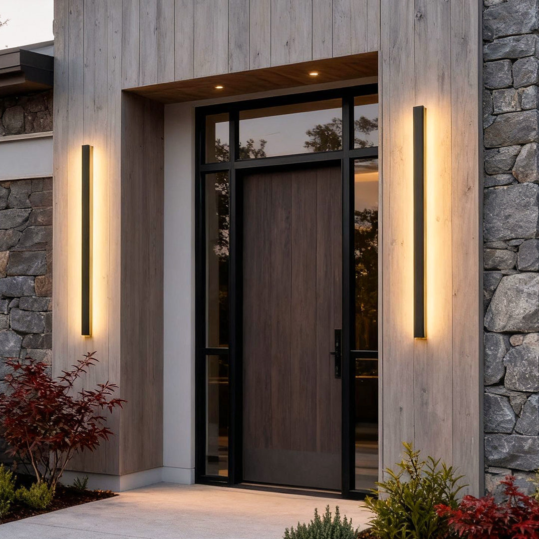 Linea Outdoor Strip Wall Light | IP65 Black LED Bar 24-94 in