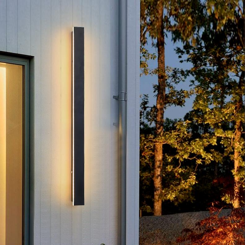 Linea Outdoor Strip Wall Light | IP65 Black LED Bar 24-94 in