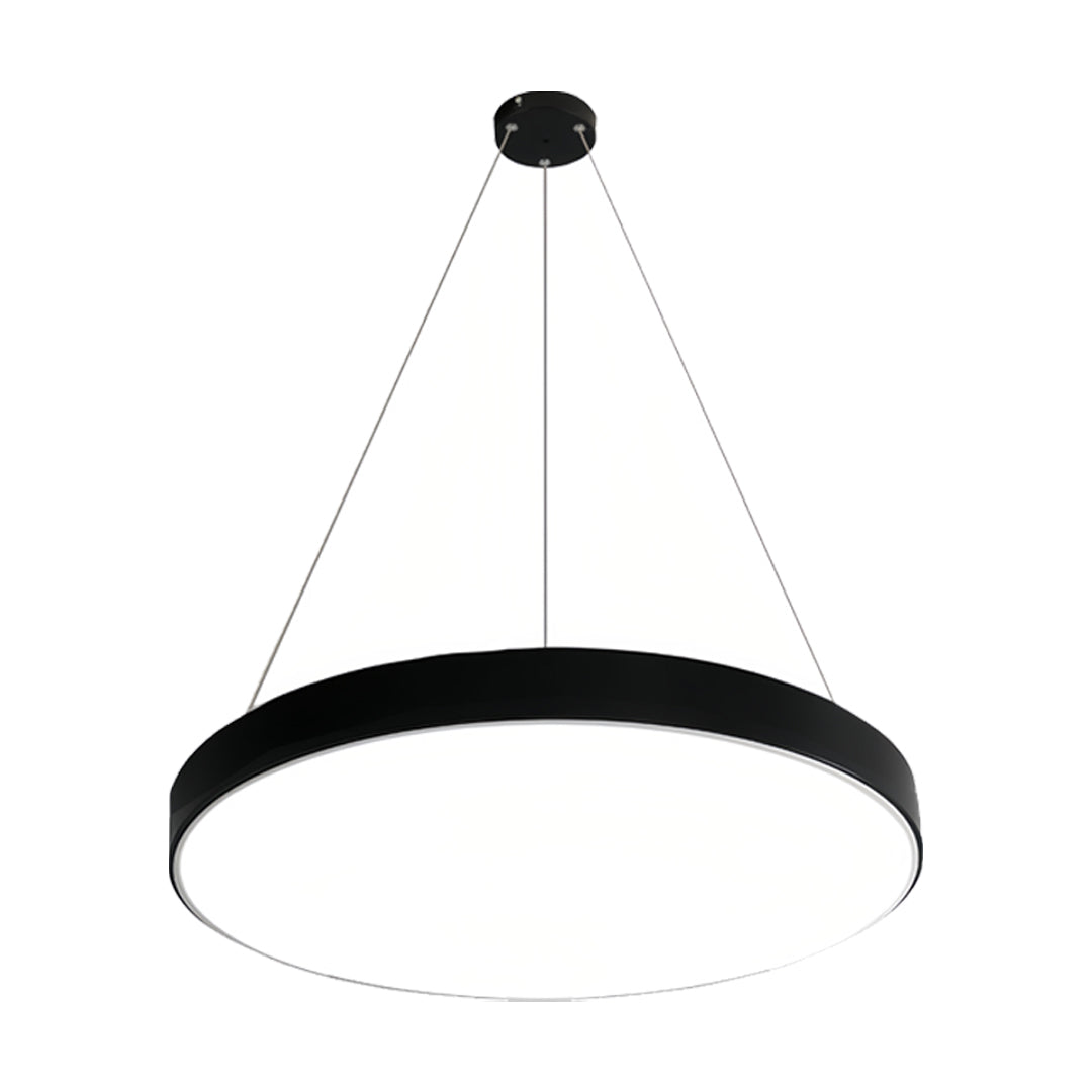 Halo Round LED Pendant Light | Minimalist Metal Ring Ceiling Light