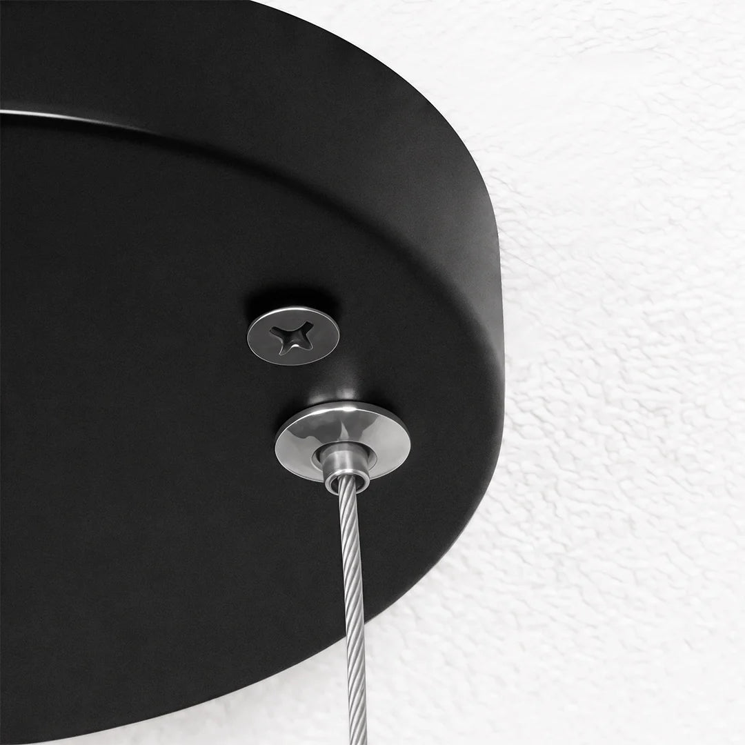 Halo Round LED Pendant Light | Minimalist Metal Ring Ceiling Light