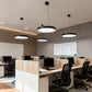 Halo Round LED Pendant Light | Minimalist Metal Ring Ceiling Light