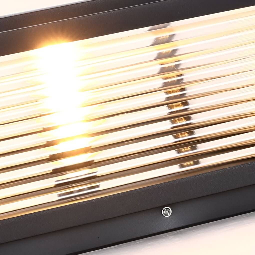 Pharos Ribbed Glass Pillar Light | Solar or Hardwired LED Column