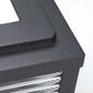 Pharos Ribbed Glass Pillar Light | Solar or Hardwired LED Column