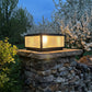 Pharos Ribbed Glass Pillar Light | Solar or Hardwired LED Column