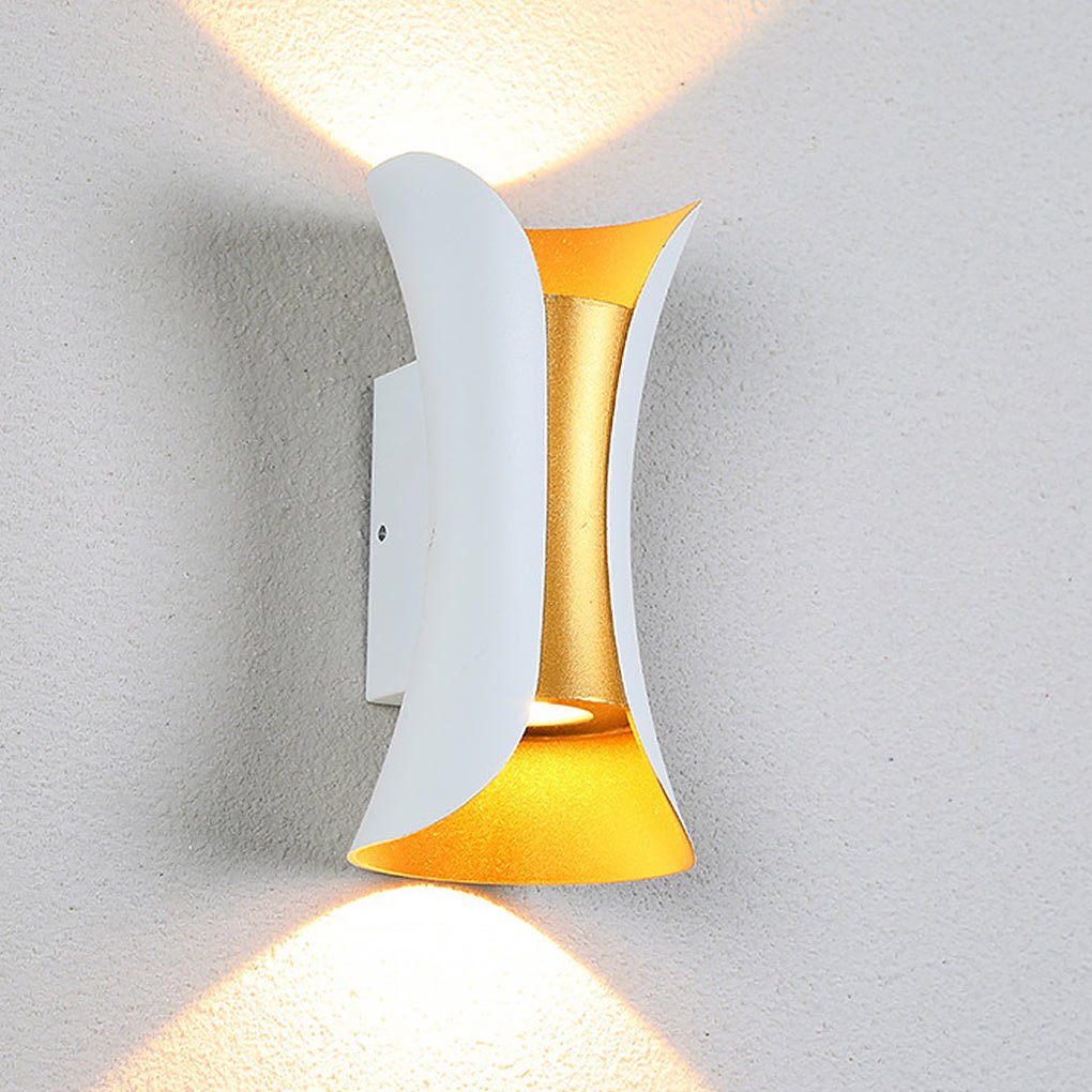 Up Down Lighting Wall Lights Modern Curved LED Waterproof Light
