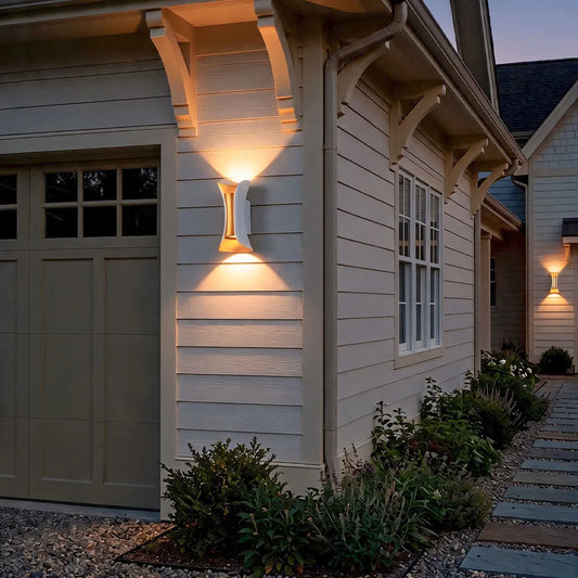 Up Down Lighting Wall Lights Modern Curved LED Waterproof Light