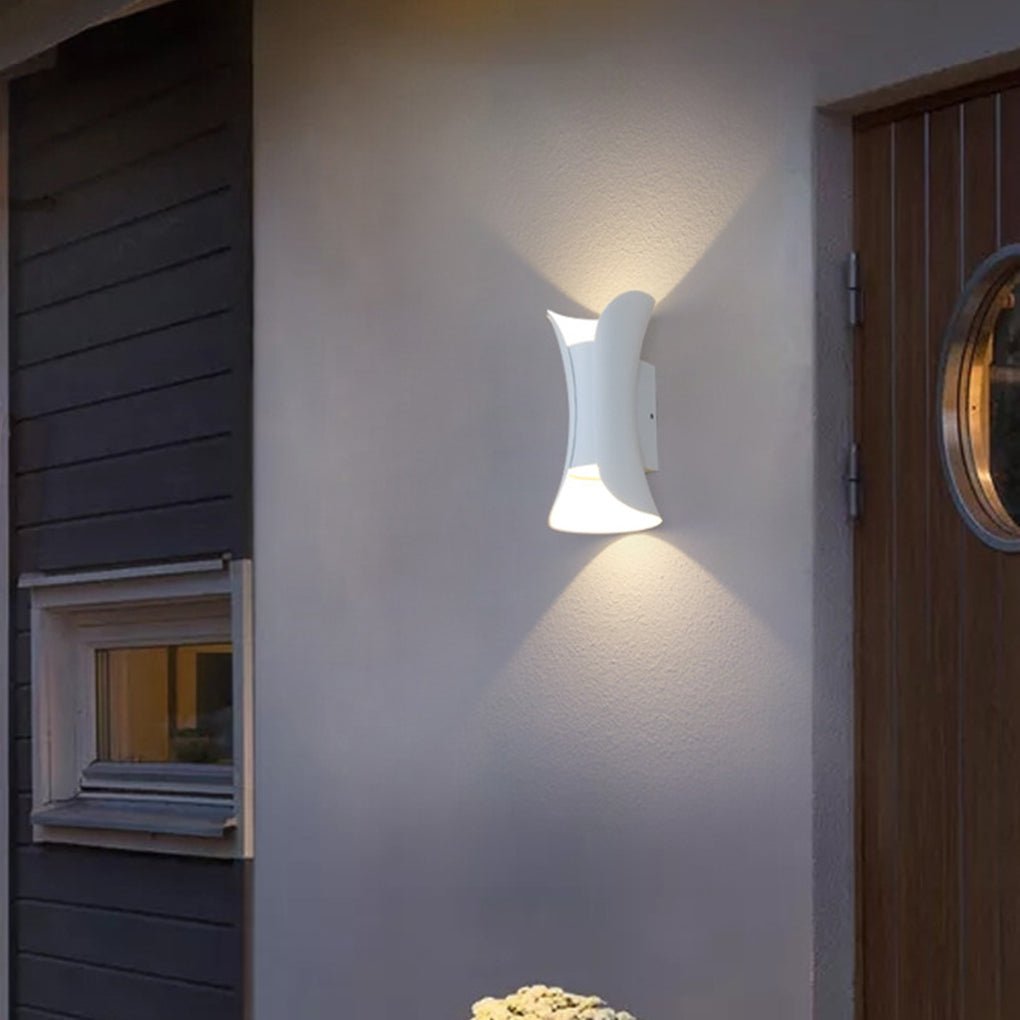 Up Down Lighting Wall Lights Modern Curved LED Waterproof Light