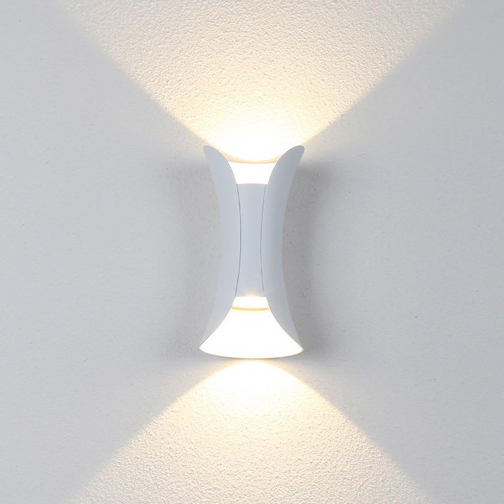 Up Down Lighting Wall Lights Modern Curved LED Waterproof Light